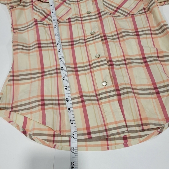 The Limited Stretch Western Plaid Long Sleeves Shirt Size XS - Picture 10 of 13